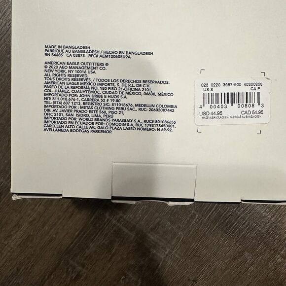 NEW AMERICAN EAGLE 3-Pack Stretch Boxers Sz Small Blue Plaid Gingham underwear - Picture 5 of 7